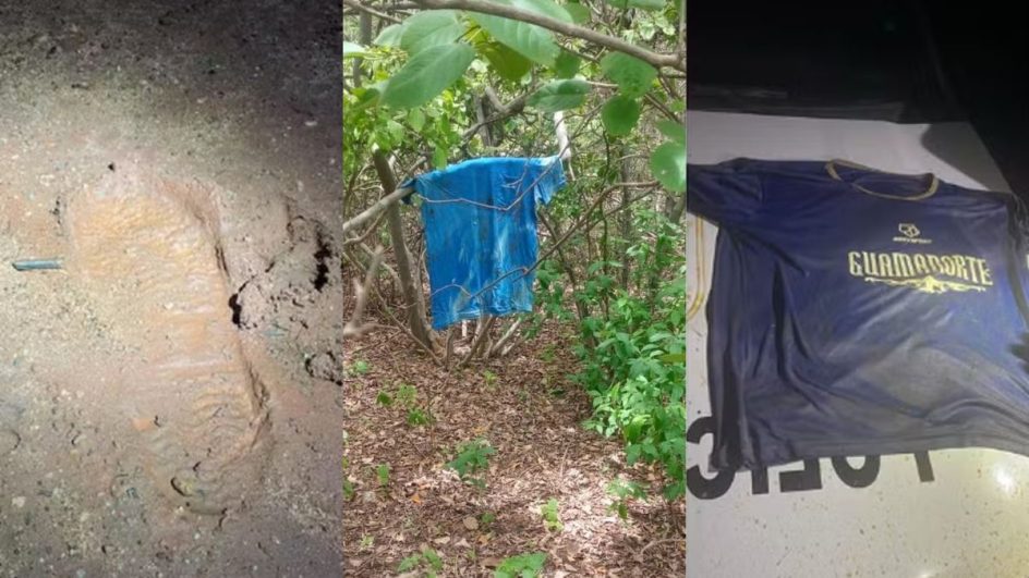 Pegadas e camisas dos fugitivos de Mossoró (Foto: Reprodução, Divulgação)