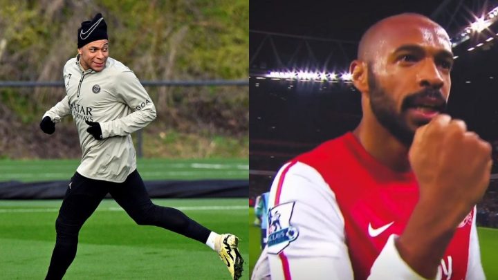 Mbappé e Henry (Foto: PSG, Divulgação, Onefootball, Reprodução)