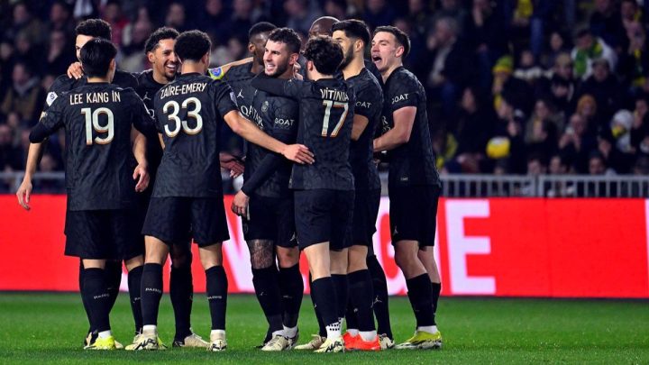 Mbappé na vitória do PSG no campeonato francês (Foto: A. Meunier, Tempios, PSG)