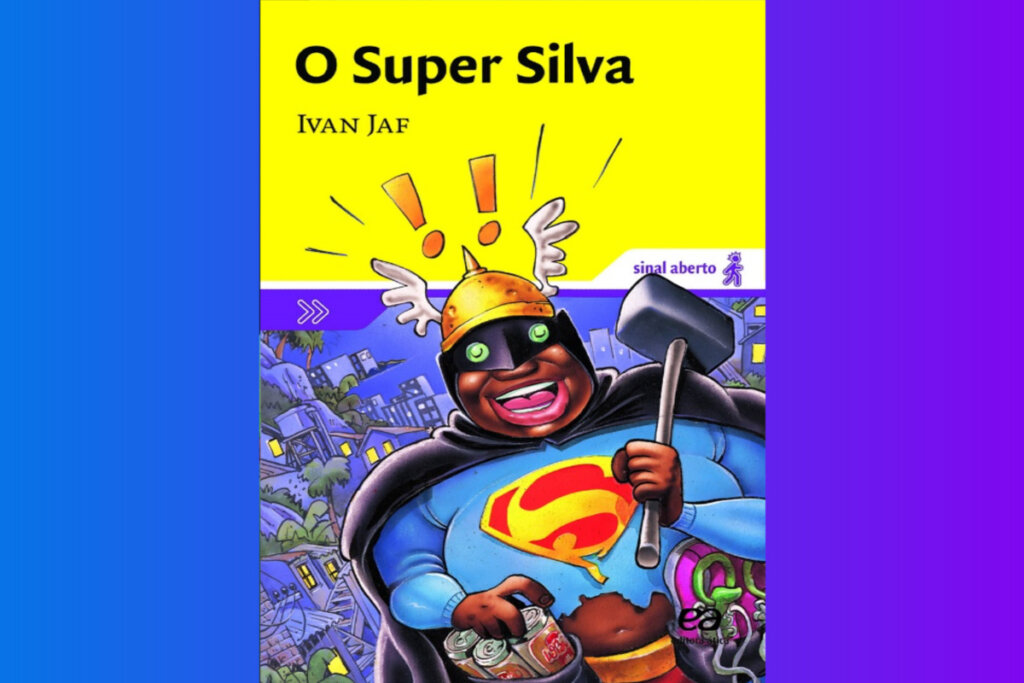 “O Super Silva” conta a história de um super-herói brasileiro (Imagem: Reprodução digital | Editora Ática)