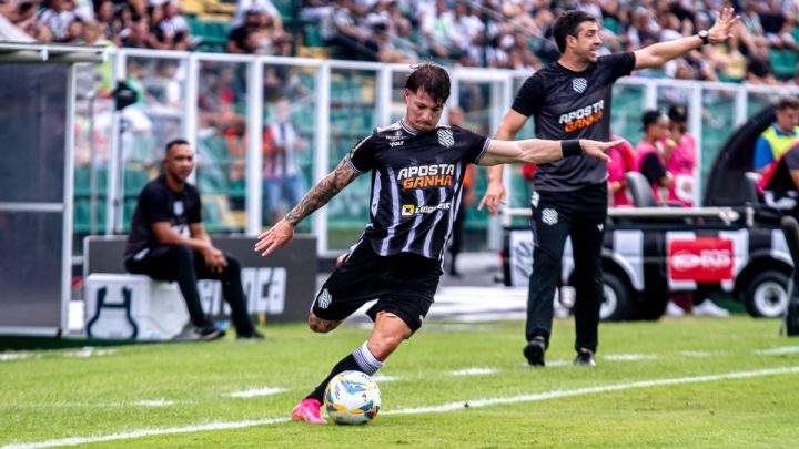 Pato no clássico (Foto: Patrick Floriani, Figueirense)