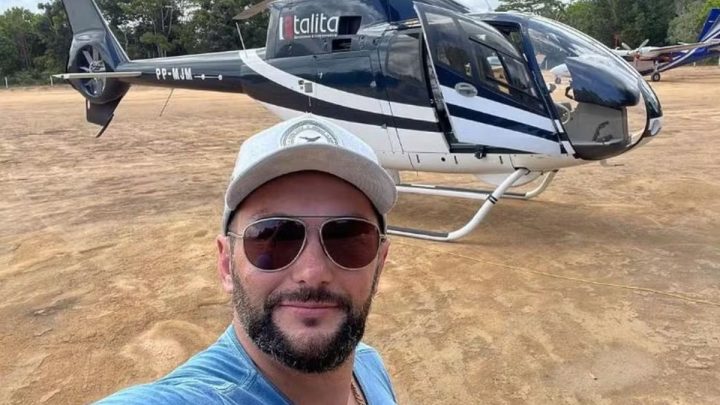 Empresário de SC que socorreu vítimas de enchente com helicóptero