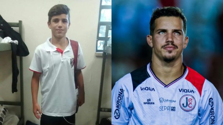 Guilherme Cachoeira é nascido em Joinville e atua como atacante (Foto: Arquivo Pessoal)