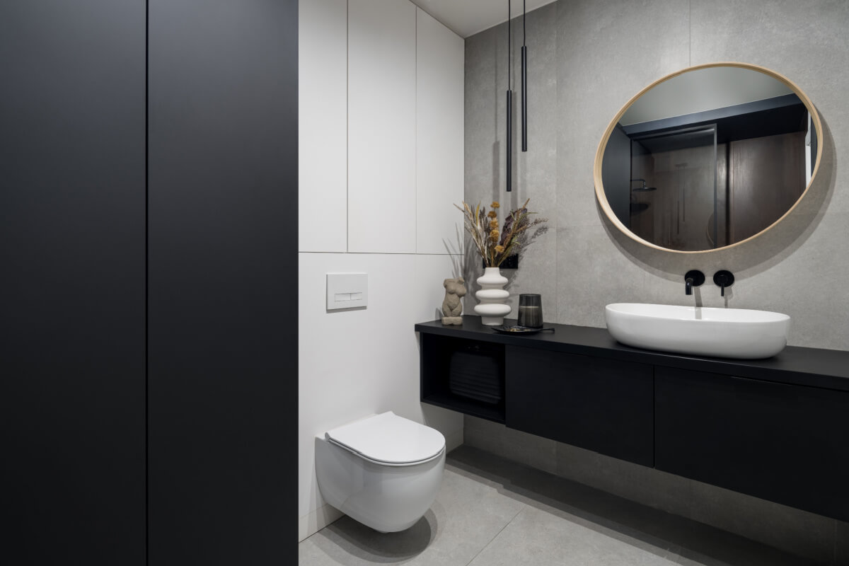 A decoração do lavabo pode ser pensada para impressionar os convidados (Imagem: Dariusz Jarzabek | Shutterstock)