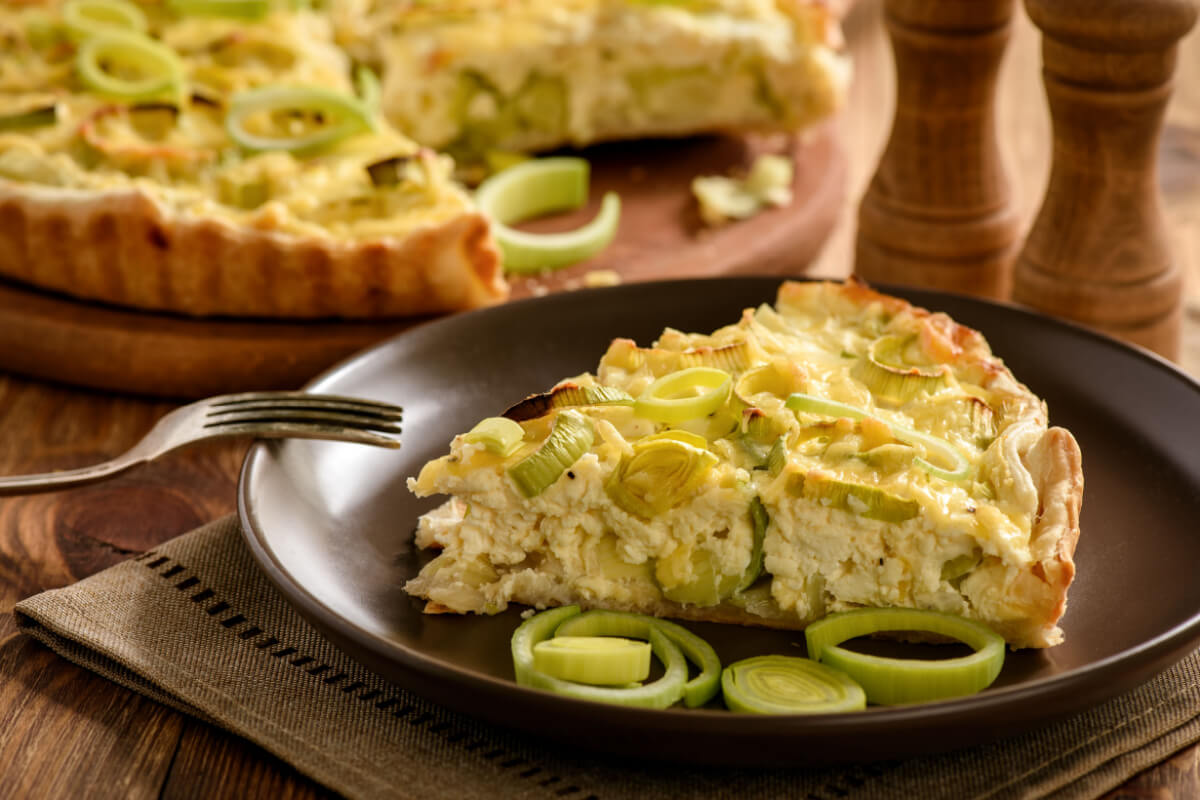 Quiche integral de alho-poró (Imagem: Cesarz | Shutterstock)