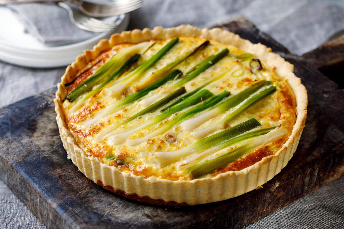 Quiche de alho poró (Imagem: Magdanatka | Shutterstock)