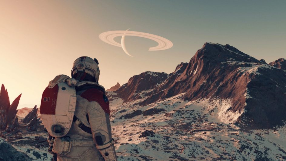 Astronauta em Starfield