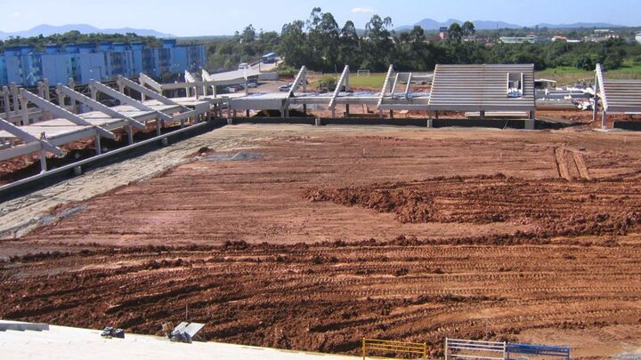 Inaugurada em 2004, a casa do Joinville Esporte Clube completa 20 anos em setembro de 2024 (Foto: Darthanhan Oliveira, Arquivo Pessoal)