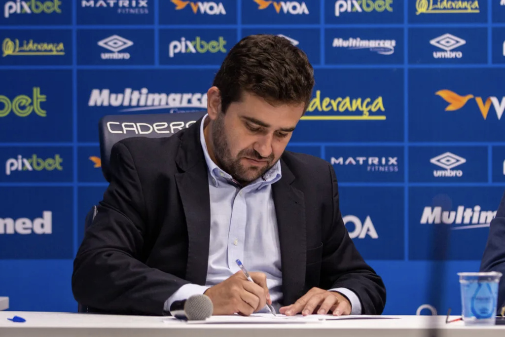 Bruno Comicholi foi vice-presidente do Avaí entre janeiro de 2022 e julho de 2023 (Foto: Fabiano Rateke, Avaí FC)