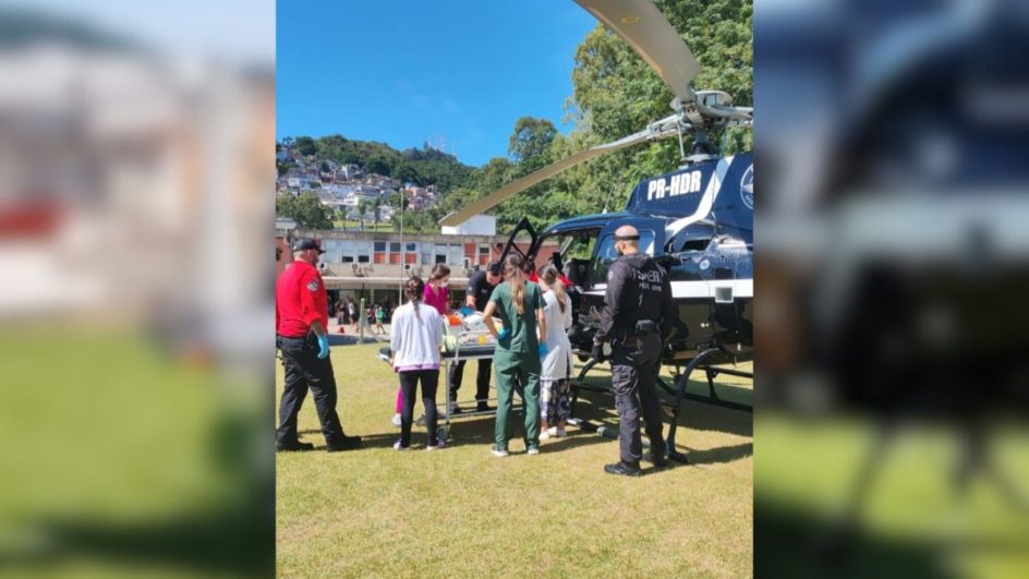 Circo pega fogo e deixa bebê com metade do corpo queimado no sul de SC