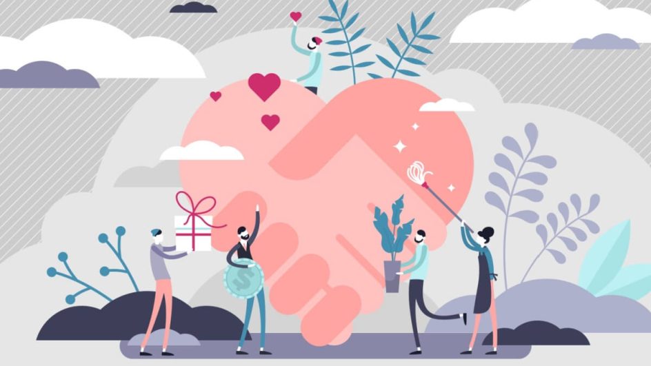 A cultura de doação impulsiona mudanças positivas (Imagem: VectorMine | Shutterstock)
