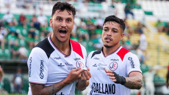 Joinville comemora gol no Campeonato Catarinense (Foto: Joinville, Divulgação)