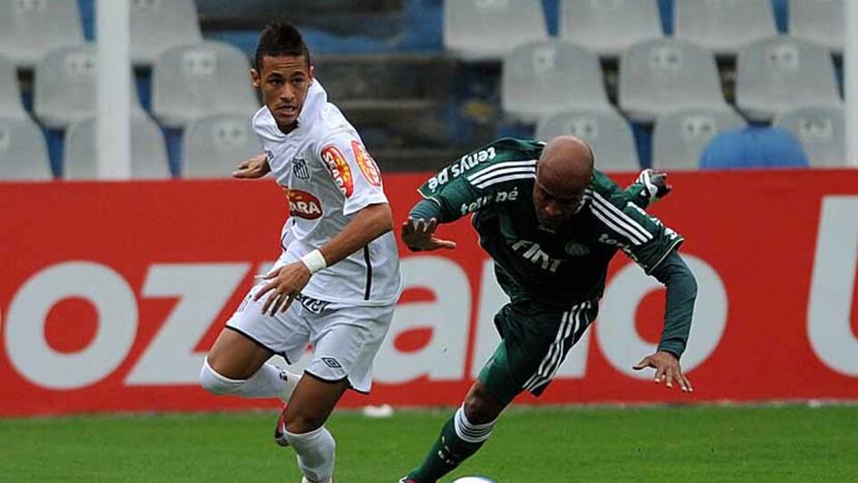 Neymar contra o Palmeiras (Foto: Santos, Divulgação)