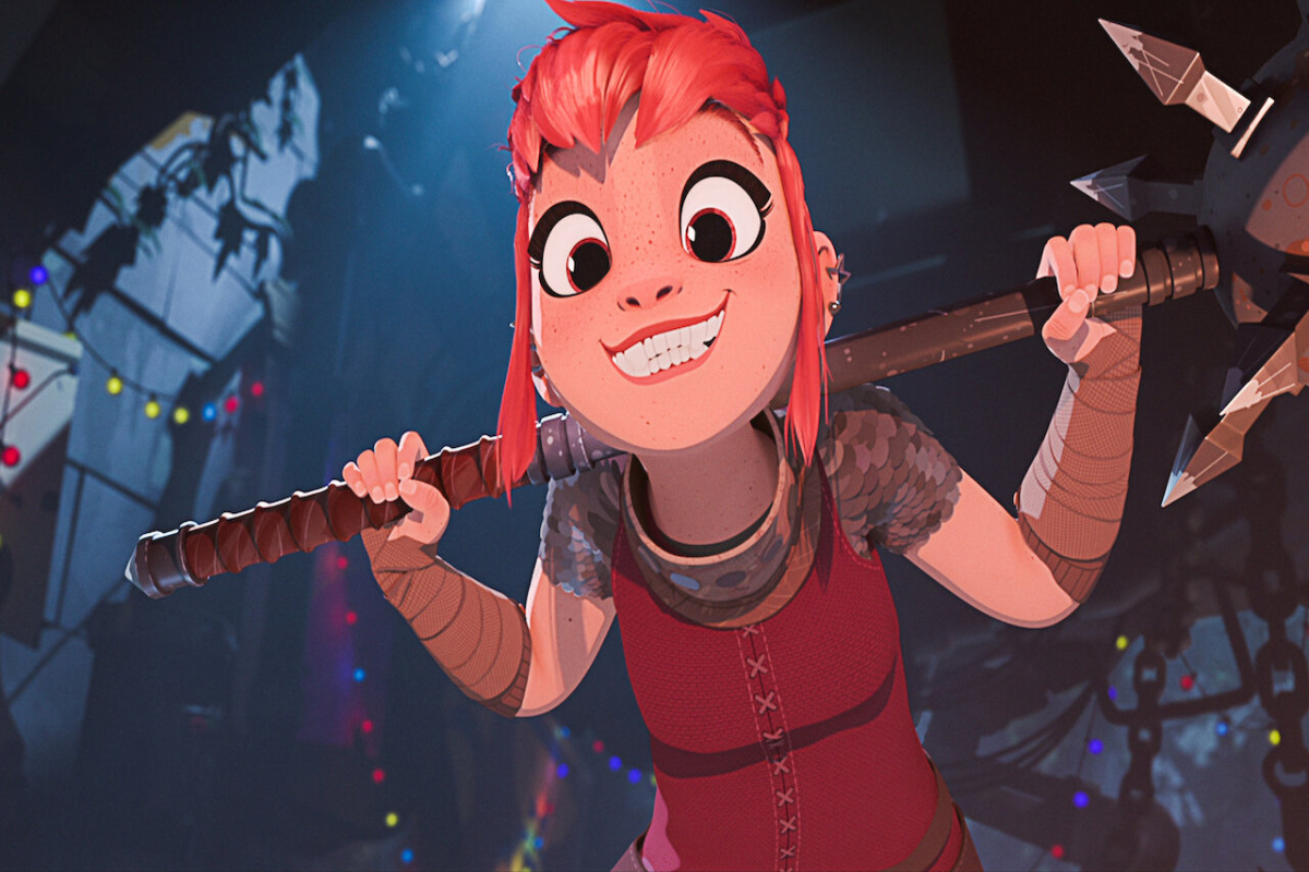 Personagem Nimona, em "Nimona".