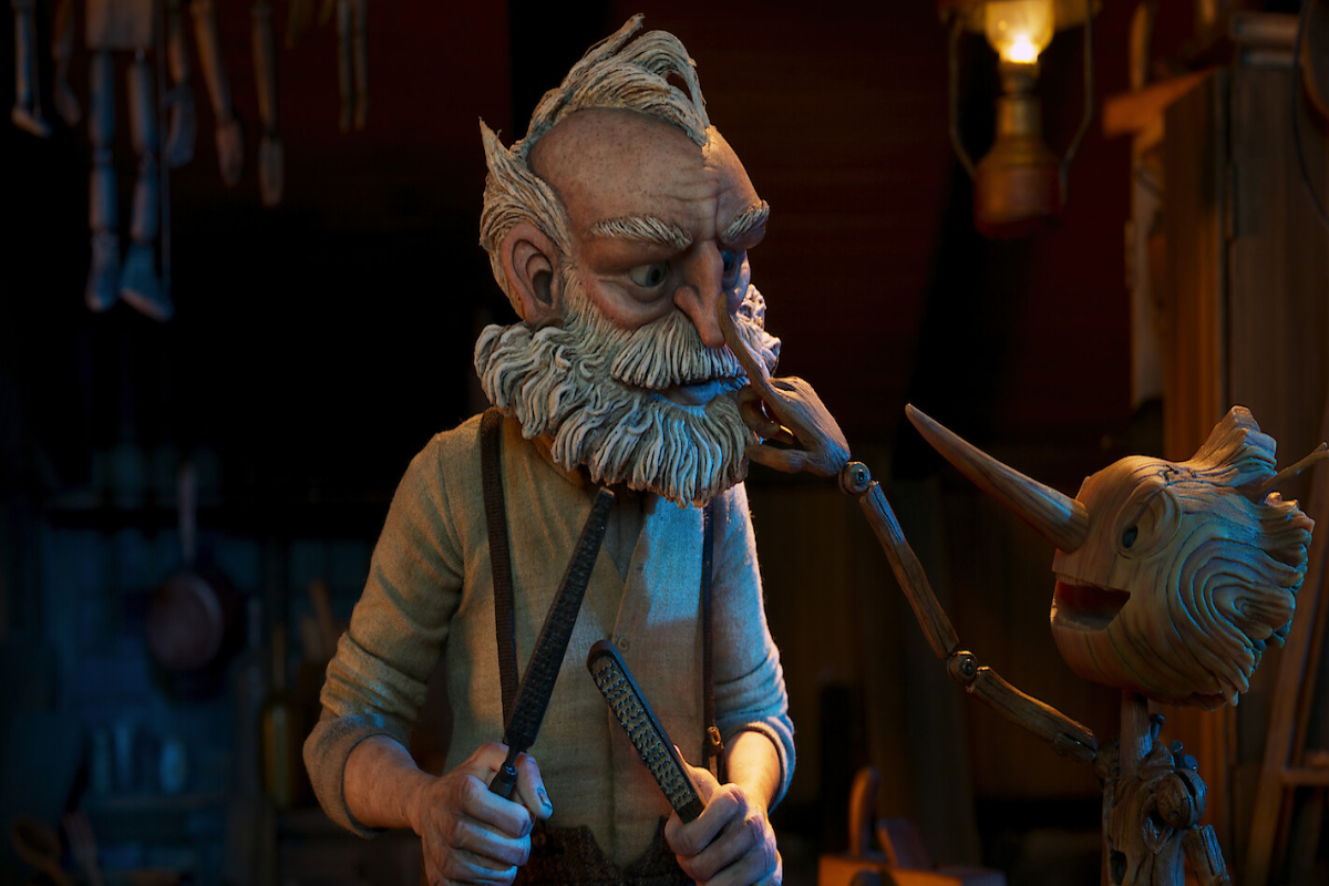 Geppetto e Pin&oacute;quio, em "Pin&oacute;quio".