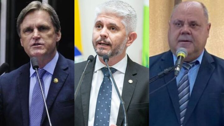 Dário Berger (à esq.), Egídio Ferrari (centro) e Arleu da Silveira (à dir.) foram alguns dos nomes que se filiaram a novos partidos nas últimas semanas