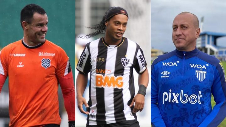 Wilson, Ronaldinho e Marquinhos (Foto: Figueirense, Divulgação I Atlético, Divulgação I Ronaldo Fontana, ge)