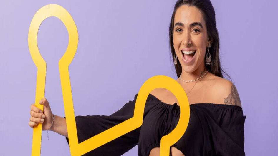 Giovanna é a líder da semana no BBB 24 (Imagem: Paulo Belote | TV Globo)