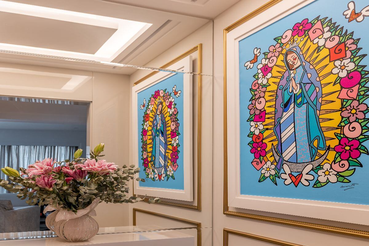 É possível criar em casa um espaço dedicado à oração (Imagem: Rafael Renzo | Dc33 Comunicação)