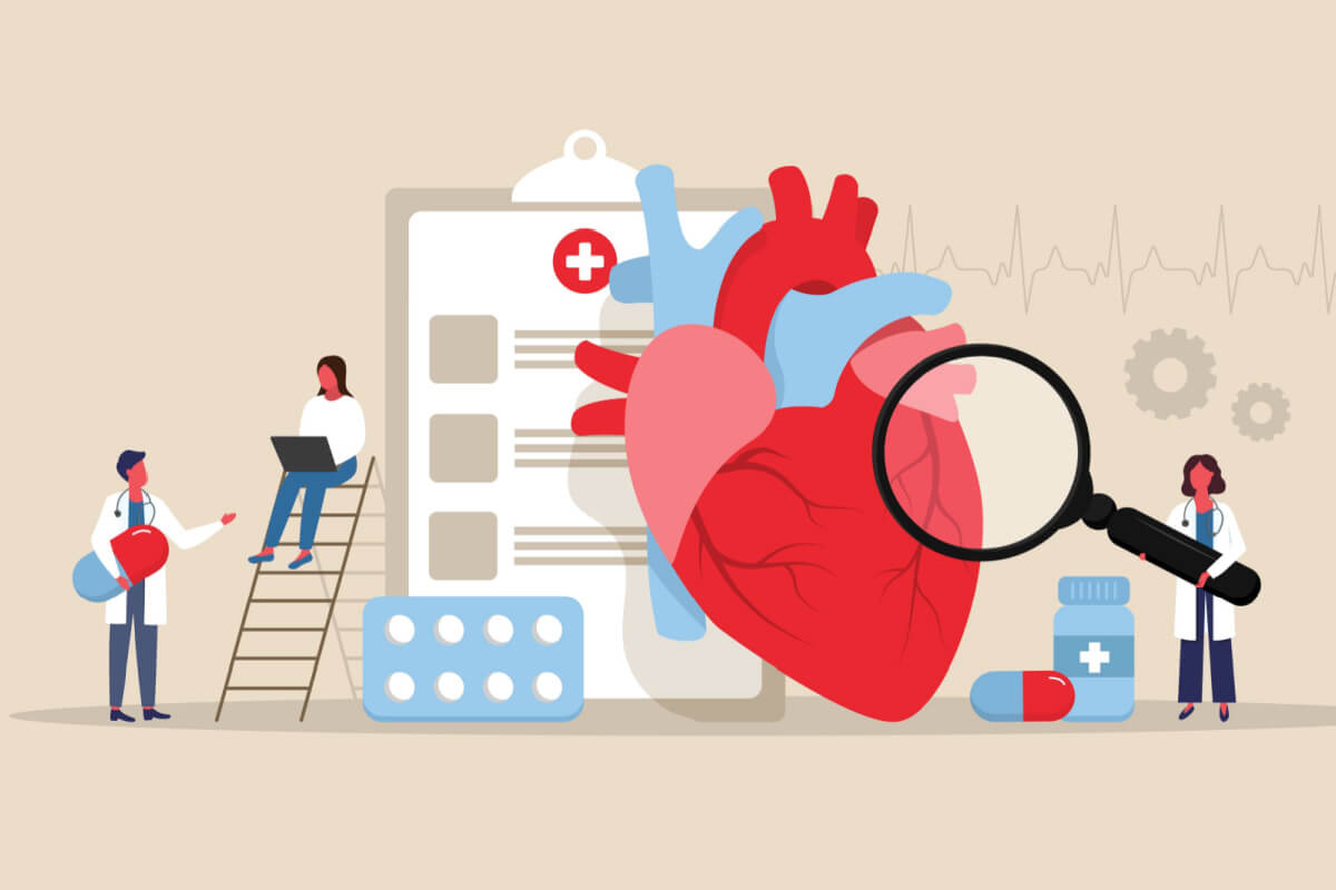 O sedentarismo pode prejudicar a saúde do coração (Imagem: yabluko_draws | Shutterstock)