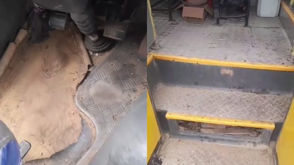 VÍDEO: Fezes de rato são encontradas em ônibus escolar em SC: "Condições insalubres"