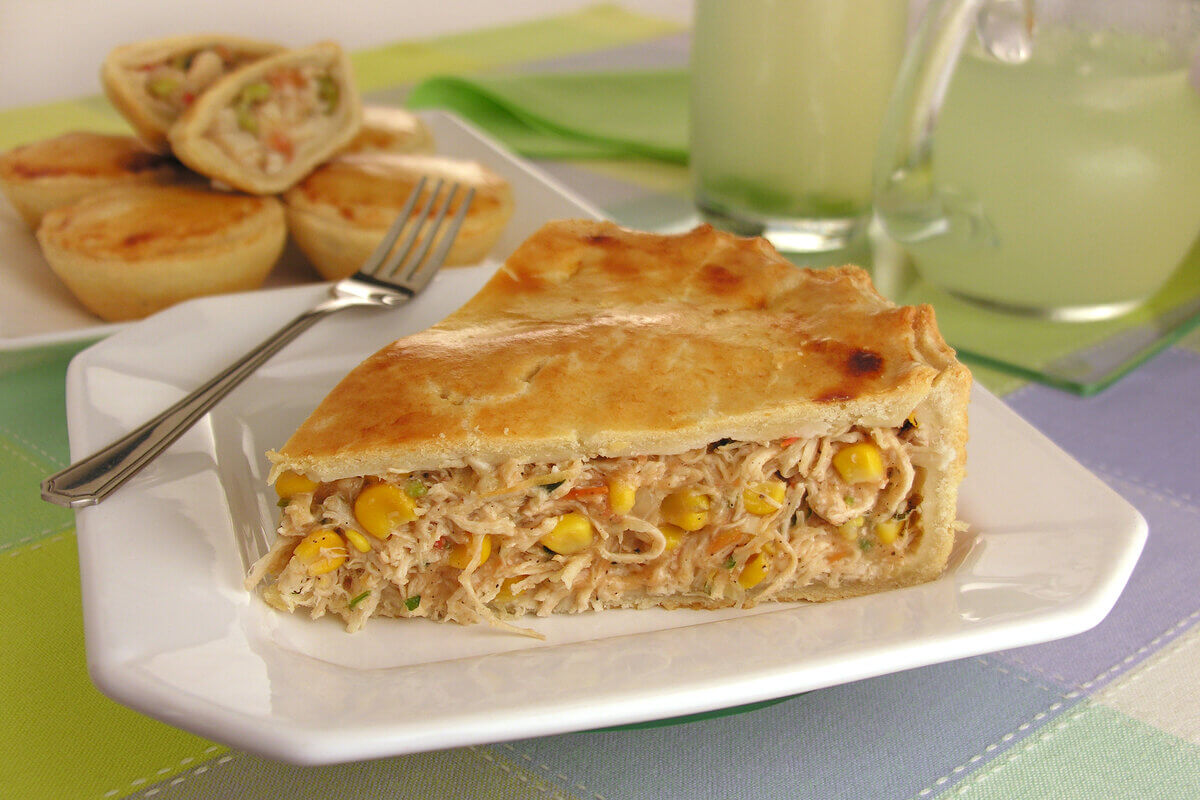 Torta de frango com milho-verde (Imagem: Stela Handa | Shutterstock)