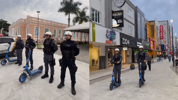 Agentes da Guarda Municipal e do Codetran vão poder usar patinetes em deslocamentos e rondas (Foto: Instagram, Reprodução)