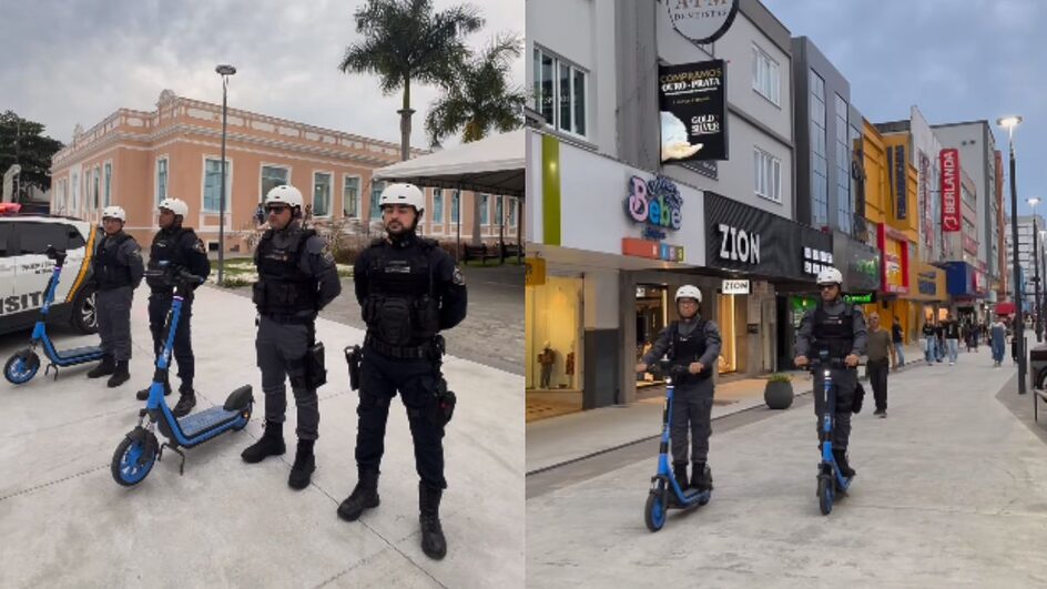 Agentes da Guarda Municipal e do Codetran vão poder usar patinetes em deslocamentos e rondas (Foto: Instagram, Reprodução)