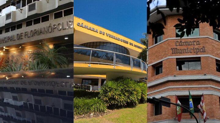 PL e PSD tiveram maior número de vereadores filiados na câmaras das 5 maiores cidades de SC