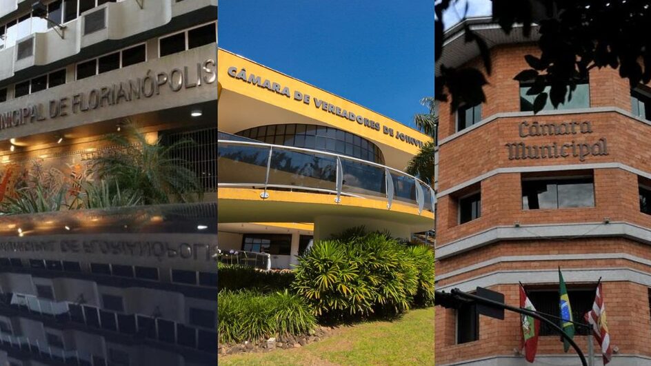 PL e PSD tiveram maior número de vereadores filiados na câmaras das 5 maiores cidades de SC