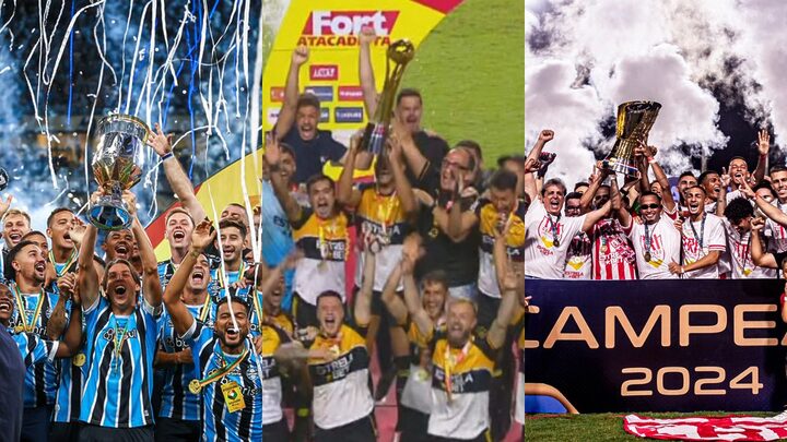 Campeões estaduais (Arte: Marcos Jordão, NSC Total)