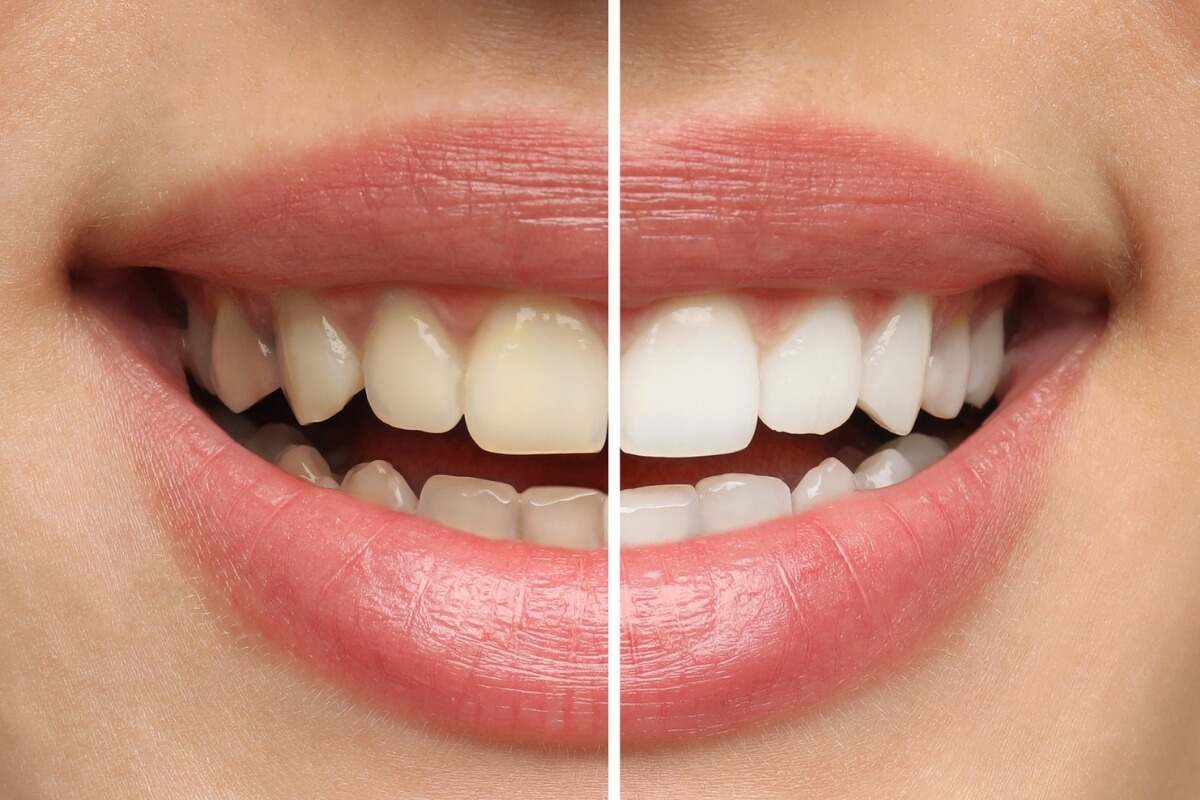 Clareamento dental deve ser feito por dentista (Imagem: New Africa | Shutterstock)