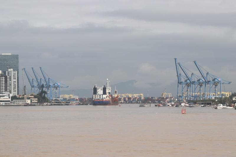 Complexo portuario Itajai Naveganes Luiz Carlos Souza NSC TV