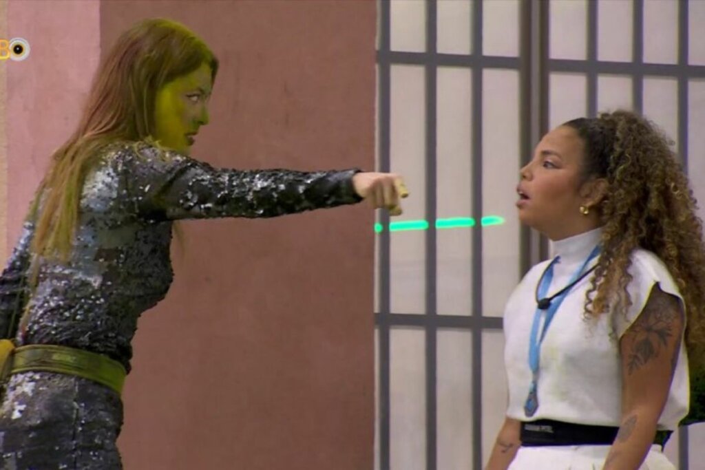 A punição na briga com Pitel rendeu para a sister comentários negativos entre os participantes (Imagem: Reprodução digital | TV Globo)
