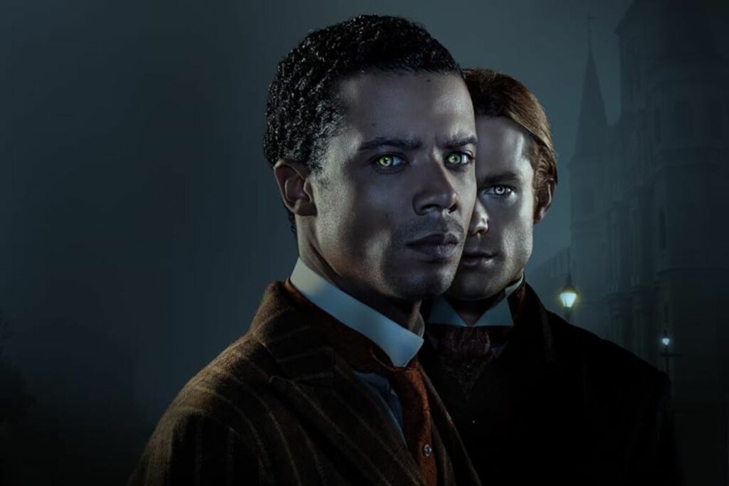 ‘Entrevista com o Vampiro’ acompanha os relatos de um homem que foi transformado em vampiro (Imagem: Reprodução digital | Warner Bros. Entertainment, The Geffen Film Company e Geffen Pictures)