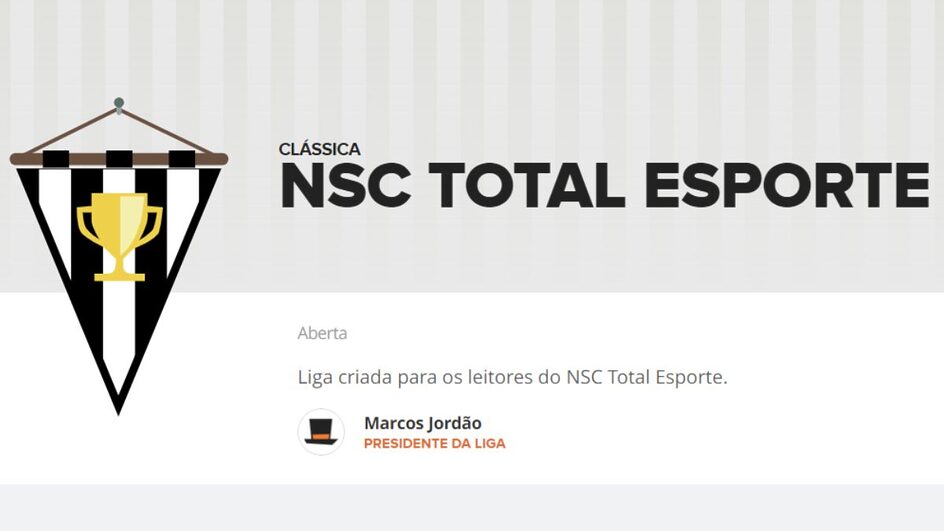 Liga do NSC Total Esporte no Cartola (Foto: Cartola, Reprodução)