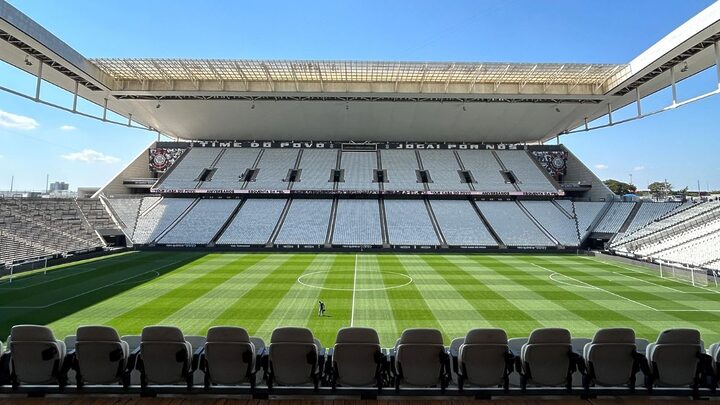 Neo Química Arena, em São Paulo (SP), é o palco do jogo entre Corinthians e Fluminense (Foto: X, Corinthians, Reprodução)