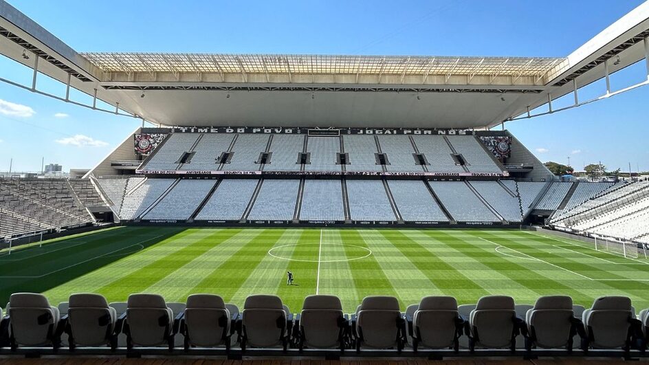 Neo Química Arena, em São Paulo (SP), é o palco do jogo entre Corinthians e Fluminense (Foto: X, Corinthians, Reprodução)