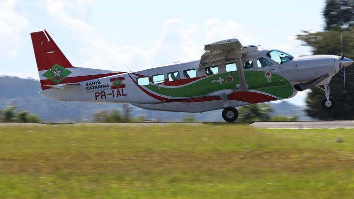 Nova aeronave de emergência em SC