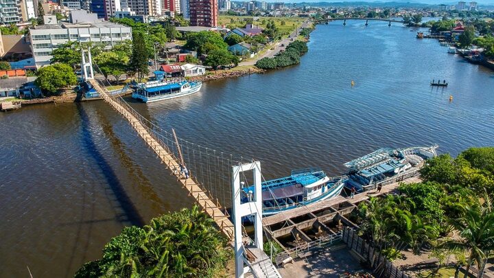 Nova ponte pênsil, na divisa com o RS, tem prazo de entrega adiado 5