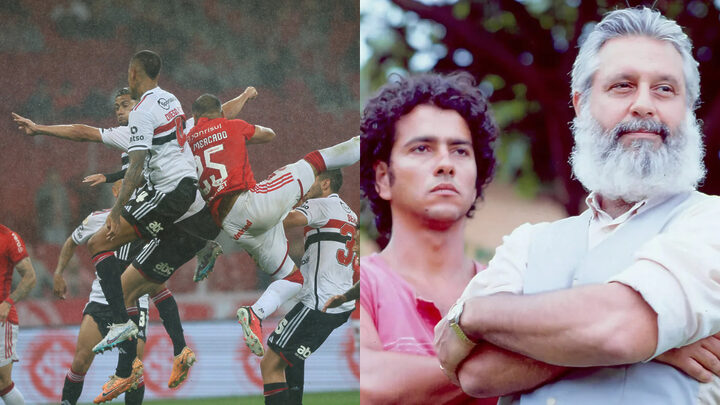 O jogo de futebol que dividiu o último capítulo de Renascer ao meio