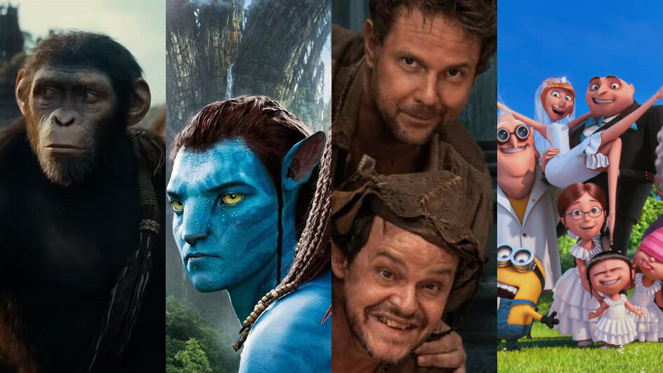 Planeta dos Macacos, Avatar, O Auto da Compadecida e Meu Malvado Favorito.