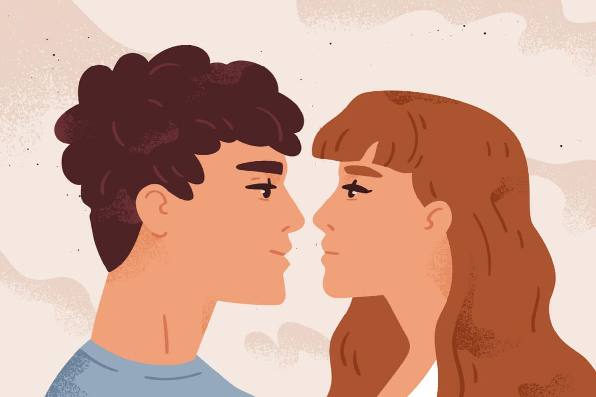 O simples contato visual com alguém que nos atrai desencadeia o desejo de beijar (Imagem: GoodStudio | Shutterstock)