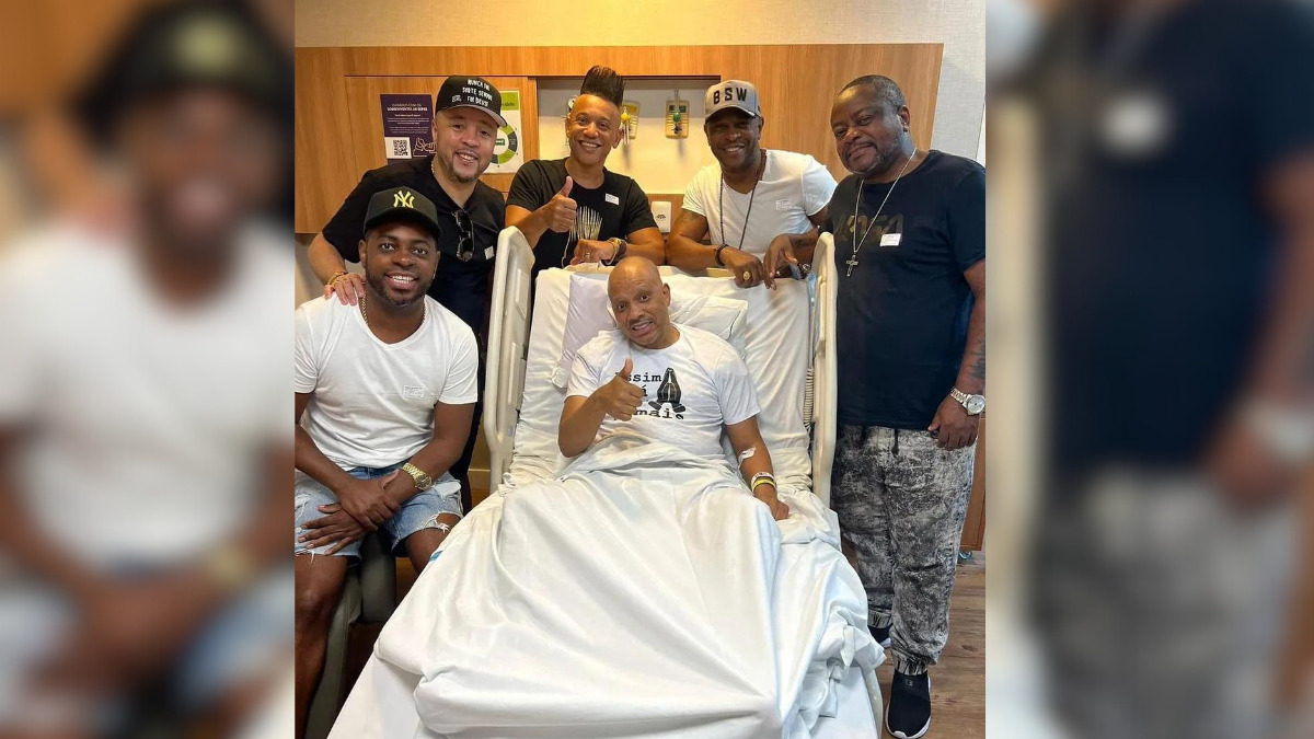 Vocalista do Molejo, Anderson Leonardo, retorna para quarto do hospital após alta na UTI