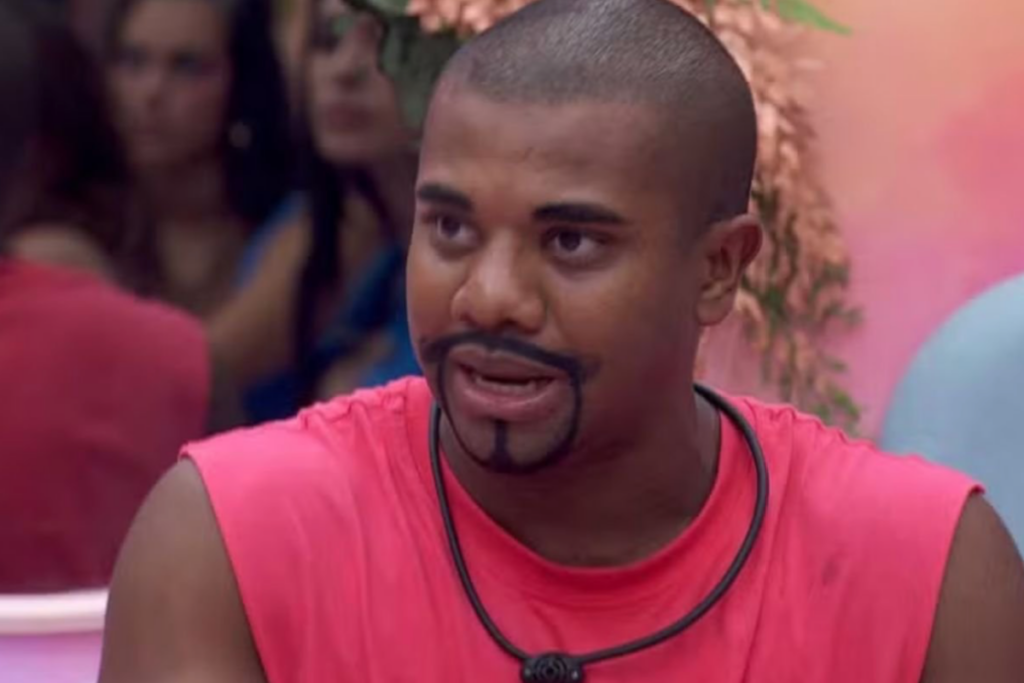 O meme “calma, calabreso” ganhou popularidade devido ao participante Davi (Imagem: Reprodução digital | Globoplay)