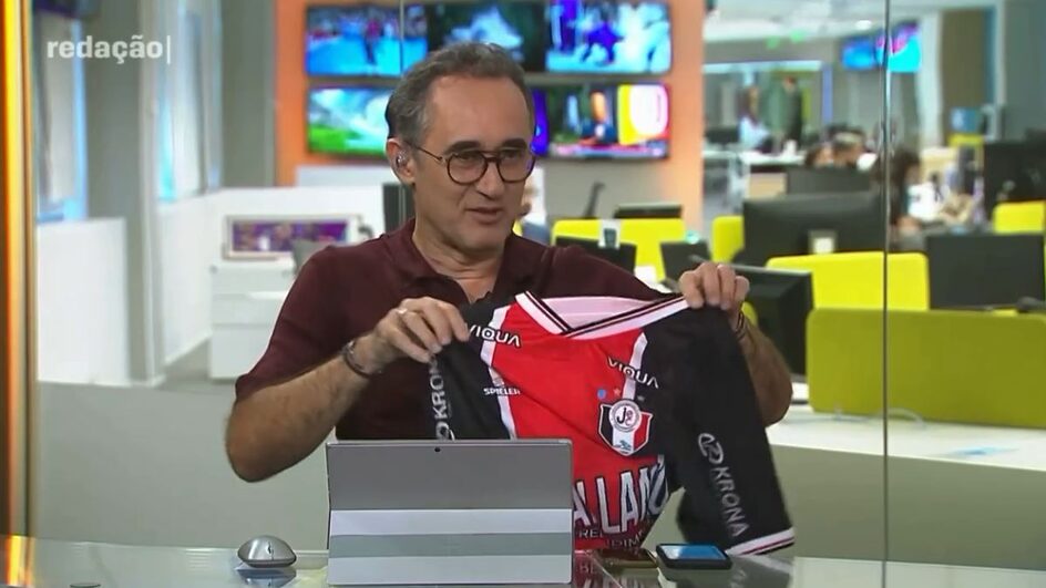 Como camisa do JEC foi parar em programa do SporTV