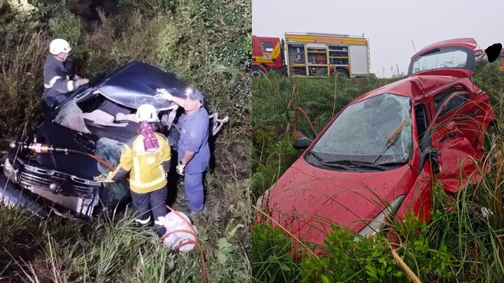 Graves acidentes foram registrados na Serra catarinense.