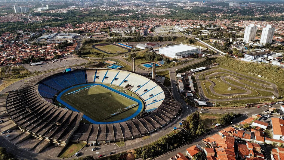 estádio Castelão, que seria palco de Figueirense x Sampaio Corrêa, foi interditado nesta quarta-feira (Foto Sejuv, Divulgação