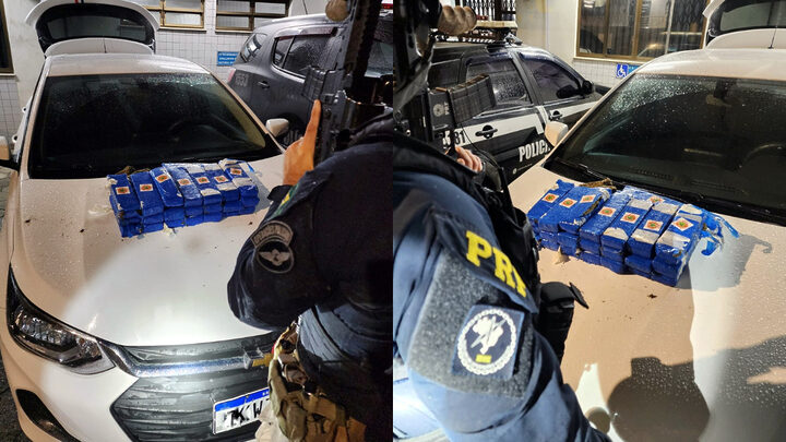Após perseguição, 23 kg de maconha são apreendidos na BR-101