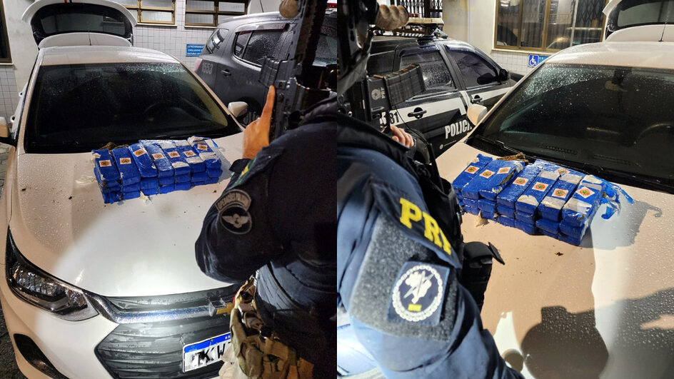 Após perseguição, 23 kg de maconha são apreendidos na BR-101